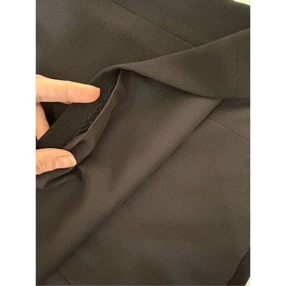 NWT Shoshanna Black Sheath Dress With Beaded-Chain Ruffle Size 6 - Picture 11 of 11